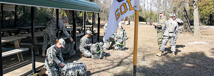 Cadets on at drill traiing