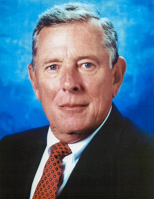 Perry D. “Bud” Inhofe attended OMA until 1950 and has made notable accomplishments ever since that time. Inhofe began in the insurance business in 1952 as a claims adjuster with Tri State Insurance Company. Inhofe worked his way up in the insurance business gaining increasing responsibility including positions as claims representative, underwriter, assistant vice president, vice president, and executive vice president culminating in being named as president and CEO of the Mid-Continent Casualty Company in 1970.

Bud married his junior high and high school sweetheart Margaret Giddens in 1952. At her insistence, he attended night school at the University of Tulsa, where he earned his law degree in 1958.

Inhofe not only served his company, he devoted time and energy to the insurance industry by serving as a director of the National Association of Independent Insurers, which is the world’s largest insurance trade association. He became chairman of the organization’s board in 1983. Other business interests include directorship with a local Tulsa bank, a director of the American Cellular Telephone Company and a director of Taft Broadcasting.

Inhofe is a former member, deacon, and elder of the First Christian Church in Tulsa and is a past president of the board of Chapel by the Sea in South Padre Island, Texas, where he continues to serve on the board of directors. He also serves on the board of visitors for Scott and White, a large healthcare facility in central Texas.

Bud and Margaret have been married 65 years and since his retirement in 1990, they have resided in South Padre Island. Bud has earned the rank of Silver Life Master in duplicate bridge. He is an instrument-rated pilot, and he and Margaret have flown their personal prop jet all over North America.

Bud and Margaret have two daughters, Melinda and Marilyn; six grandchildren and 10 great-grandchildren.