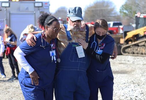 RSU Nursing Students Participate in Mock Disaster Drill March 7