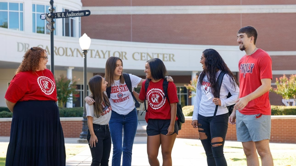 A group of RSU students on campus