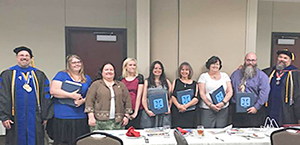 Psi Chi members posing for picture.