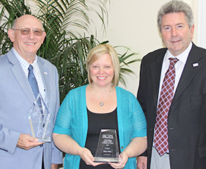 RSU Vice President of Student Affairs Dr. Tobie Titsworth, RSU Director of Student Development Misty Smith and RSU President Dr. Larry Rice