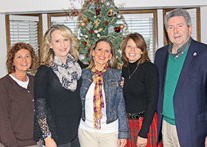 A Rogers State University Foundation Unrestricted Scholarship was recently presented to Lara Sky Courtney as part of a partnership with SheBrews Coffee House. Pictured at the presentation are Tonni Harrald, RSU Director of Development; Dr. Earlene Washburn, SheBrews Board Member; Courtney; and Rhonda Bear, Founder of SheBrews Coffee House. 