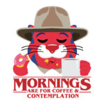 Chief Hommer Hillcat emoji - Mornings are for coffee & contemplation