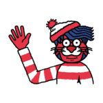 Hunter dressed as the Where's Waldo character