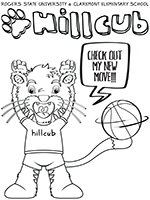 Hillcub with basketball on tail