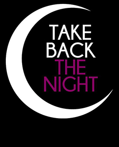 Take Back the Night text around the moon.