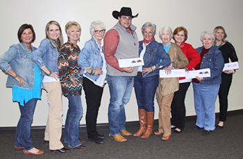 Auction committee members pictured from left are: Tonni Harrald, Heather Isaacs, Cindy Rickard-Chair, Ginny Sherrer, Travis Farbro, Dr. Judy Riley, Mary Lee Spinks, Lou Flanagan, Carlene Webber and Sharon Holm.