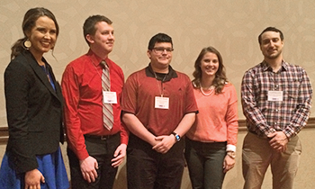 Communications students posing for picture.