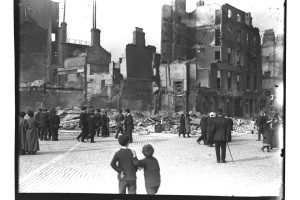 OConnell Street destruction, after the Easter Rsing (1916)