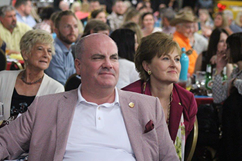 Guest seated at the auction