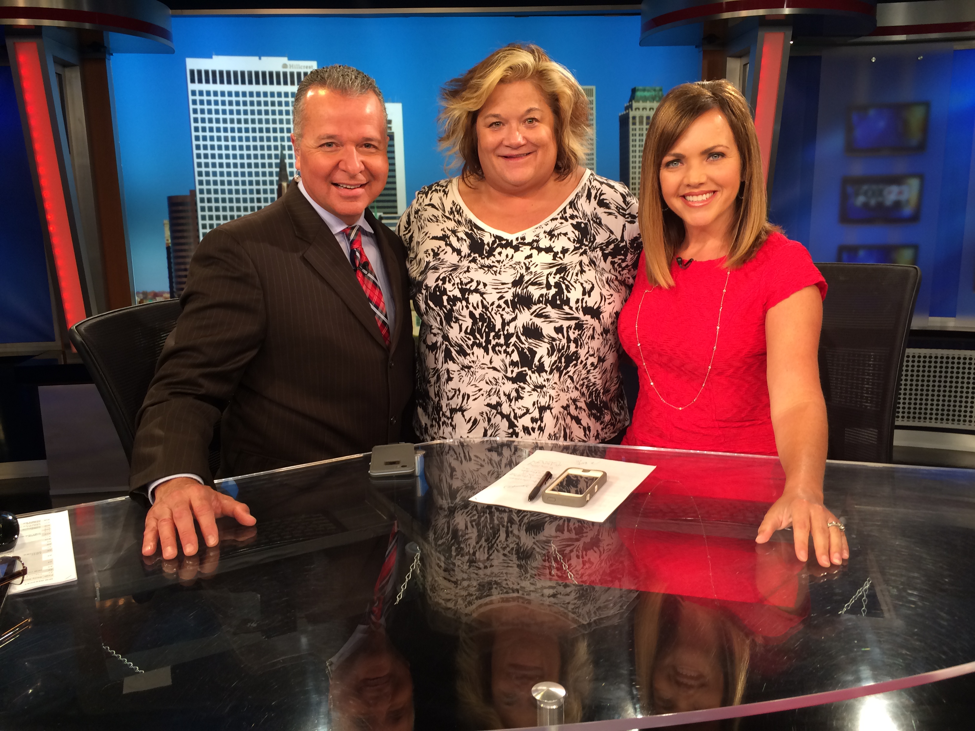 Cathy Coomer with Clay Loney Shae Rozzi - Fox 23 - Summer 2016