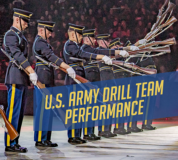 U.S. Army Drill Team during a performance