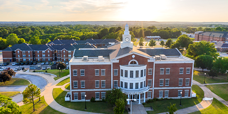 aerial view of campus