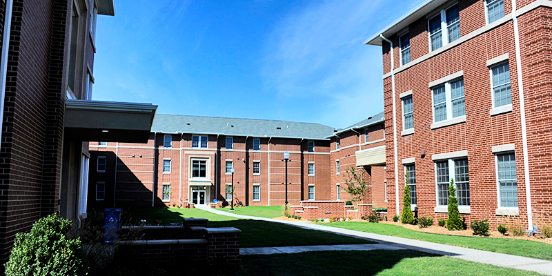 red brick building