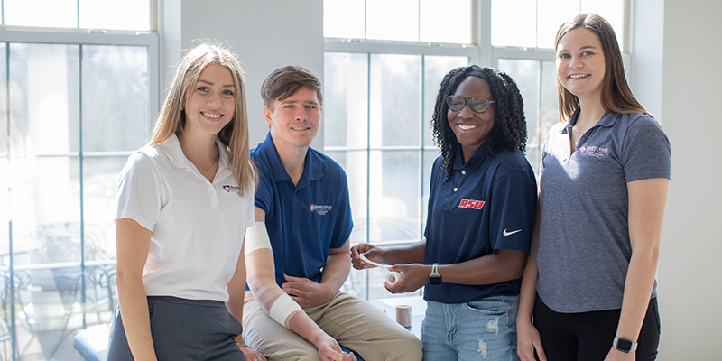 students smiling