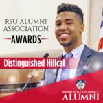Distinguished Hillcat Alumni Award - boy in suit smiling