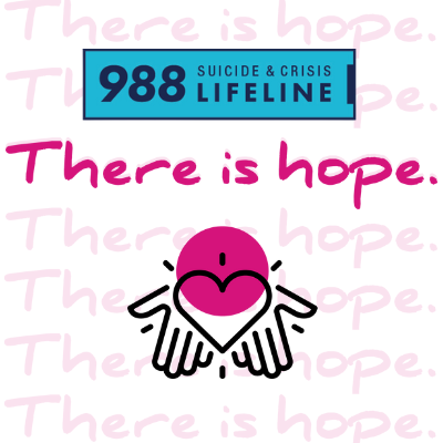 988. Suicide crises lifeline. There is hope.