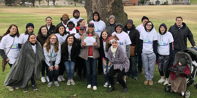 group photo with certificate