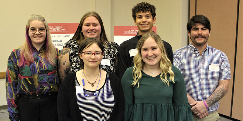 group of students posing for photo