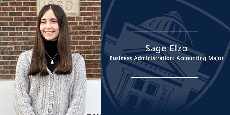 Girl Smiling. Sage Elzo. Business Administration Accounting Major