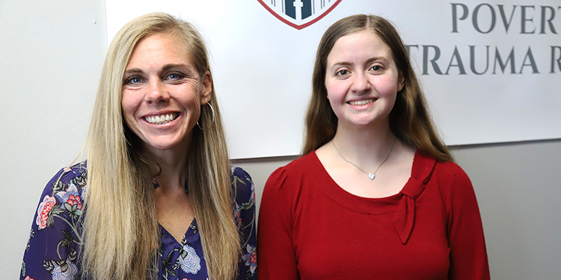 Peer mentoring founders Lynette Baer (left) and Rebekah Walsh