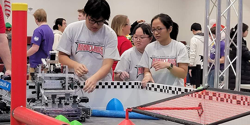 Rogers State University’s robotics team