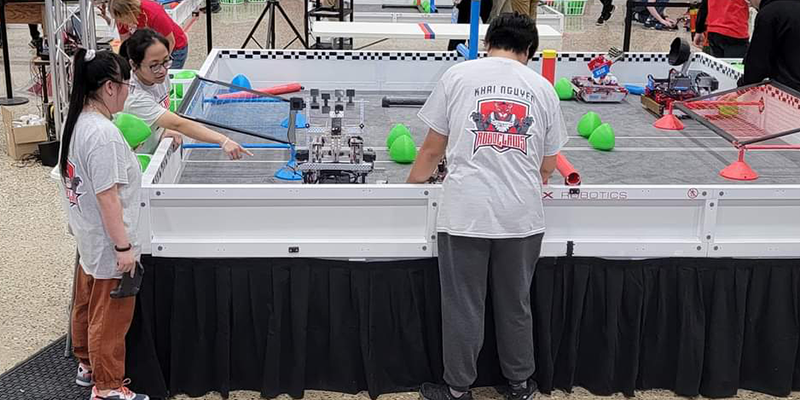 Rogers State University’s robotics team