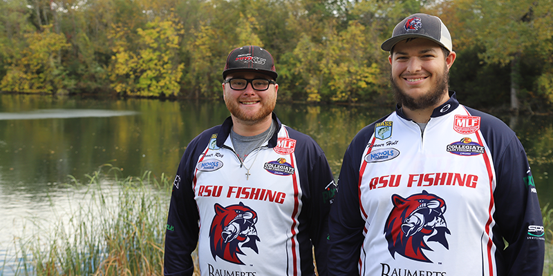 Tanner & Konner Tanner Ray of Owasso (left) and Konner Holt of Oologah (right) are members of the Rogers State University bass fishing team. The duo recently won second place at the 2023 Oklahoma College Bass Championship held on Grand Lake in Grove, Oklahoma.