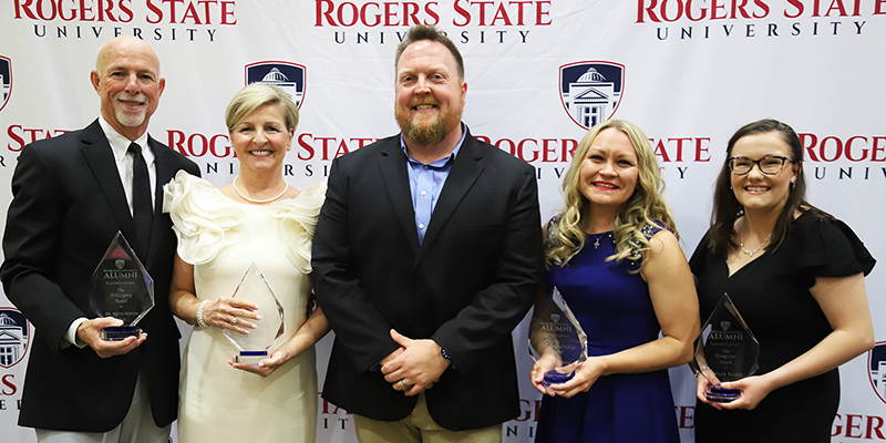 From left: Dr. Keith and Lisa Martin, Travis Peck, Jody Moore, Caitlyn Ngare, 