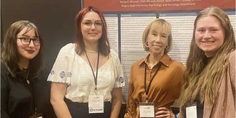 Lindsay O’Neill (from left), Micaiah Stowe, Dr. Sonya Munsell, and Bailie Binder.