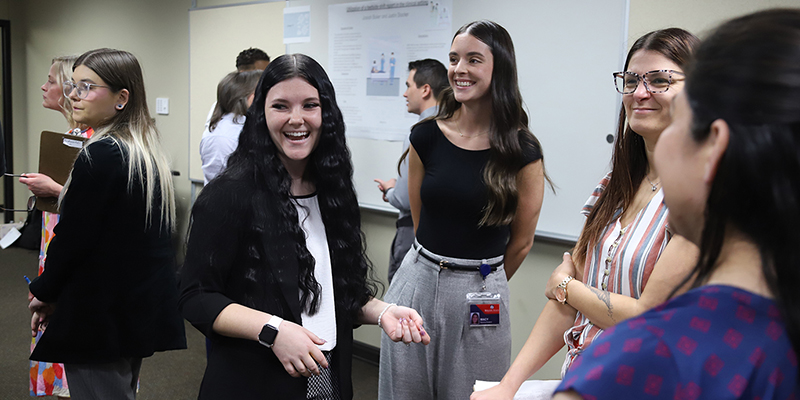 A group of smiling women.
